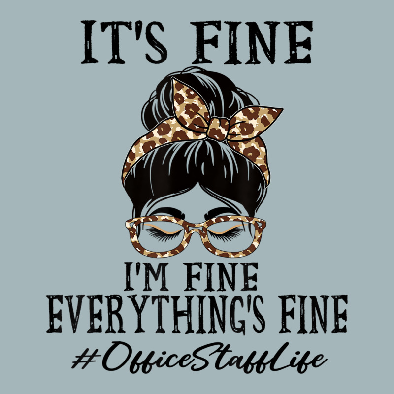 Funny Office Staff It's Fine, I'm Fine And Everyth Unisex Sherpa-lined Denim Jacket | Artistshot