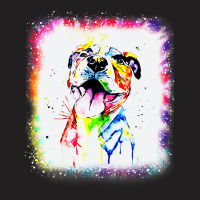 Pit Bull Terrier Dog, Dad Mom Boy Girl Tie Dye Ble T-shirt | Artistshot