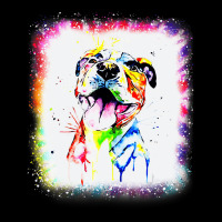 Pit Bull Terrier Dog, Dad Mom Boy Girl Tie Dye Ble Maternity Scoop Neck T-shirt | Artistshot