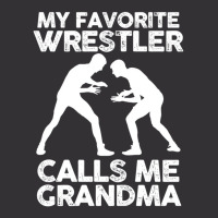 My Favorite Wrestler Calls Me Grandma Pullover Hoo Vintage Short | Artistshot