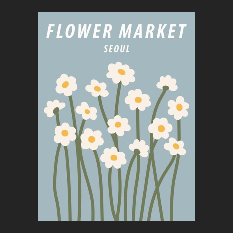 Flower Market Poster 3/4 Sleeve Shirt | Artistshot