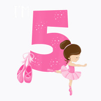 Girl's 5 Year Old Ballerina 5th Birthday Party Bal T-shirt | Artistshot