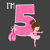 Girl's 5 Year Old Ballerina 5th Birthday Party Bal Vintage T-shirt | Artistshot