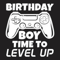 Gamer Gift Idea Birthday Boy Time To Level Up Vide T-shirt | Artistshot