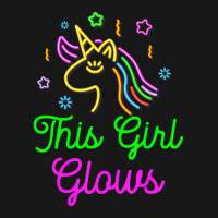 This Girl Glows Retro 80s Birthday Party Eighties Flannel Shirt | Artistshot