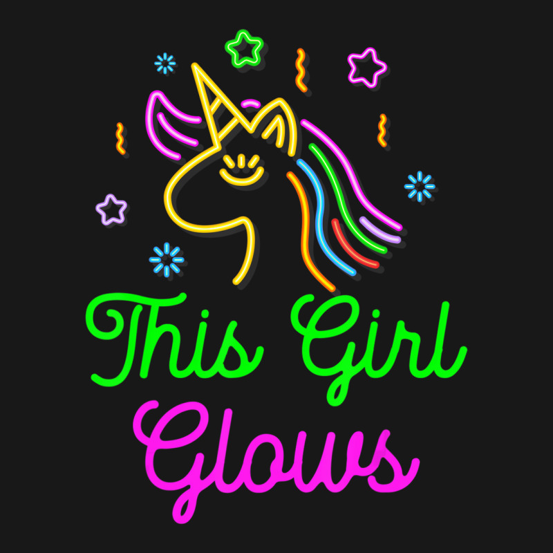 This Girl Glows Retro 80s Birthday Party Eighties Flannel Shirt | Artistshot