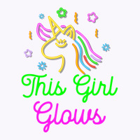 This Girl Glows Retro 80s Birthday Party Eighties Tank Top | Artistshot