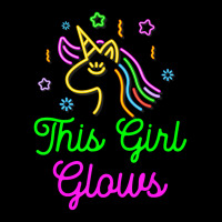 This Girl Glows Retro 80s Birthday Party Eighties Zipper Hoodie | Artistshot