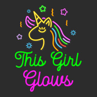 This Girl Glows Retro 80s Birthday Party Eighties Exclusive T-shirt | Artistshot