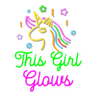 This Girl Glows Retro 80s Birthday Party Eighties Men's T-shirt Pajama Set | Artistshot