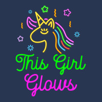 This Girl Glows Retro 80s Birthday Party Eighties Men Denim Jacket | Artistshot