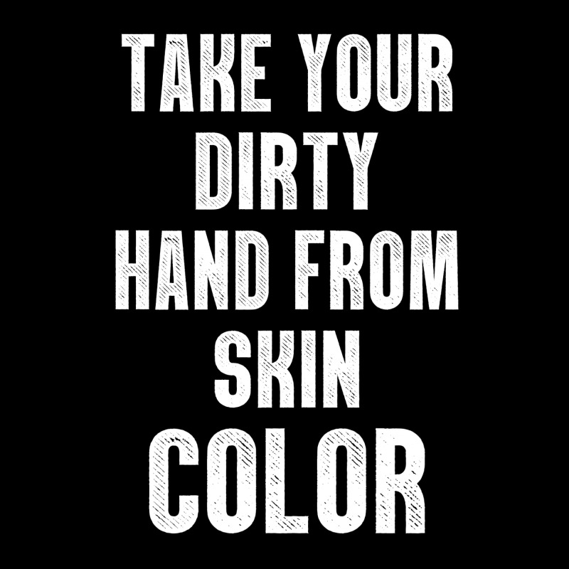 Take Your Dirty Hand From Skin Color Cropped Hoodie | Artistshot