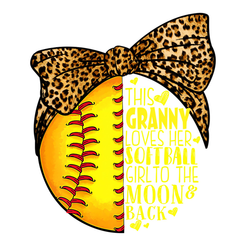 This Granny Loves Her Softball Girl Mother's Day L V-neck Tee | Artistshot