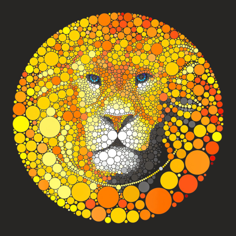 Polka Dot Lion International Dot Day Boys Kids Men Ladies Fitted T-Shirt by africaka | Artistshot