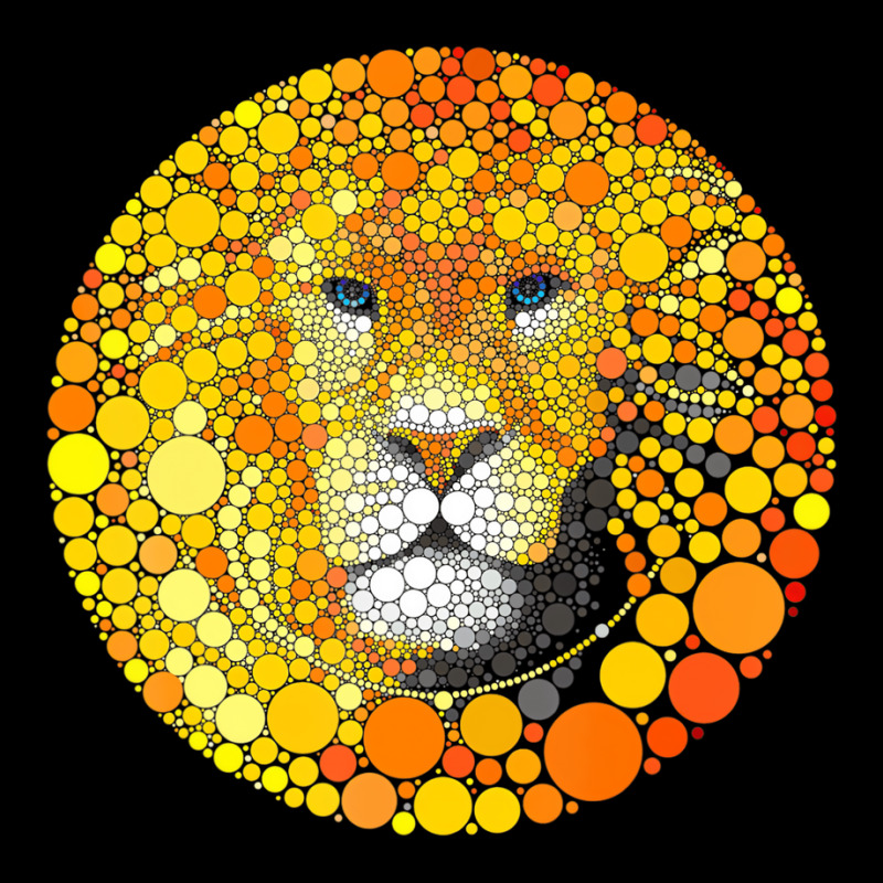 Polka Dot Lion International Dot Day Boys Kids Men Maternity Scoop Neck T-shirt by africaka | Artistshot