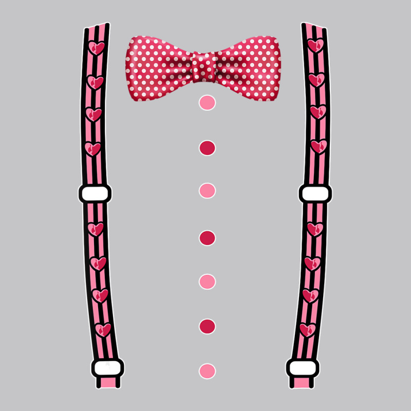 Polka Dot Pink Heart Suspender Costume Love Valent Baby Bodysuit by africaka | Artistshot