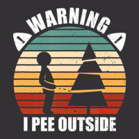 Mens Warning I Pee Outside Funny Camper Camping Hi Vintage Hoodie | Artistshot