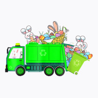 Bunny Riding Garbage Truck Easter Day Bunny Garbag T-shirt | Artistshot