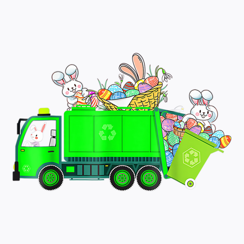 Bunny Riding Garbage Truck Easter Day Bunny Garbag T-shirt | Artistshot