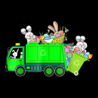 Bunny Riding Garbage Truck Easter Day Bunny Garbag Zipper Hoodie | Artistshot