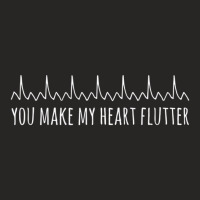 You Make My Heart Flutter Funny Cardiac Nurse Card Ladies Fitted T-shirt | Artistshot