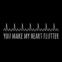 You Make My Heart Flutter Funny Cardiac Nurse Card Legging | Artistshot