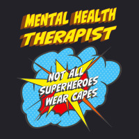 Mental Health Therapist Funny Superhero Job T Shir Unisex Sherpa-lined Denim Jacket | Artistshot