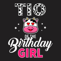 Tio Of The Birthday For Girl Cow Farm Birthday T S T-shirt | Artistshot