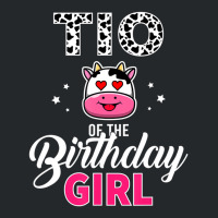 Tio Of The Birthday For Girl Cow Farm Birthday T S Crewneck Sweatshirt | Artistshot