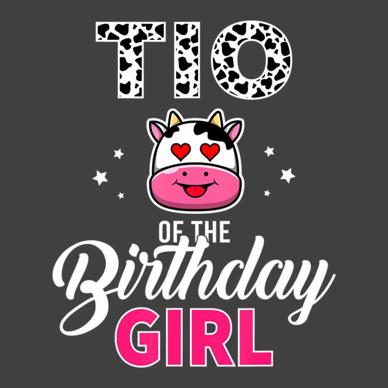 Tio Of The Birthday For Girl Cow Farm Birthday T S Vintage T-shirt | Artistshot