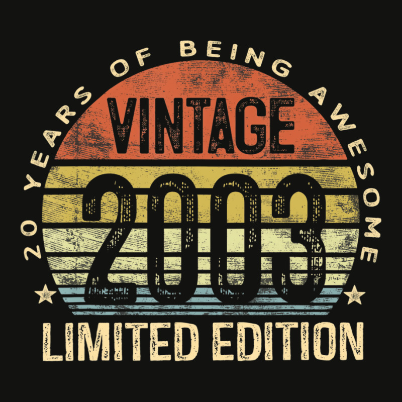 Vintage 2003 Limited Edition 20 Year Old Gifts 20t Scorecard Crop Tee by catricegar | Artistshot