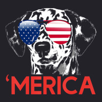 Merica Dalmatian American Flag 4th Of July T Shirt Unisex Sherpa-lined Denim Jacket | Artistshot