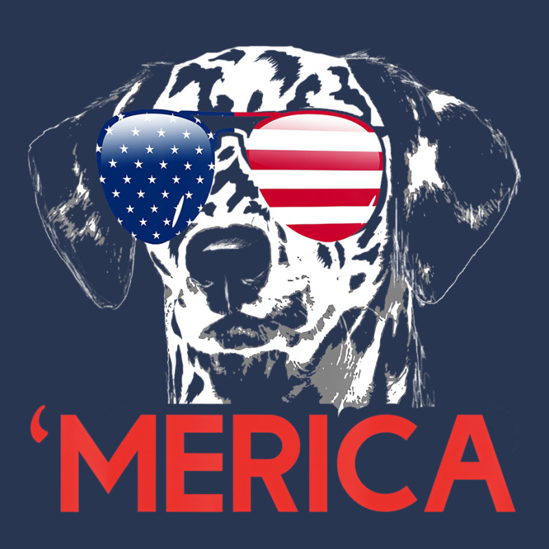 Merica Dalmatian American Flag 4th Of July T Shirt Men Denim Jacket | Artistshot