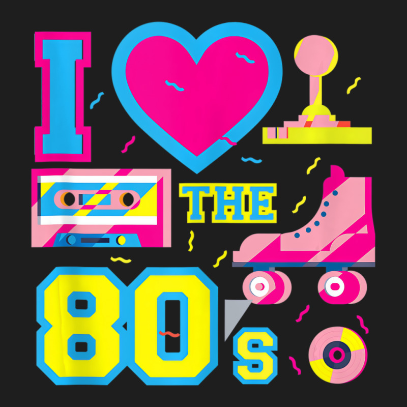 I Love Heart The 80's   Retro Vintage Vaporwave Co Classic T-shirt | Artistshot