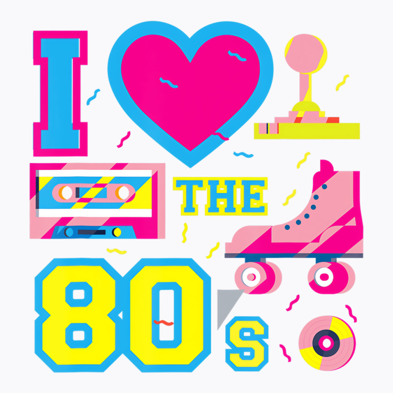 I Love Heart The 80's   Retro Vintage Vaporwave Co T-shirt | Artistshot