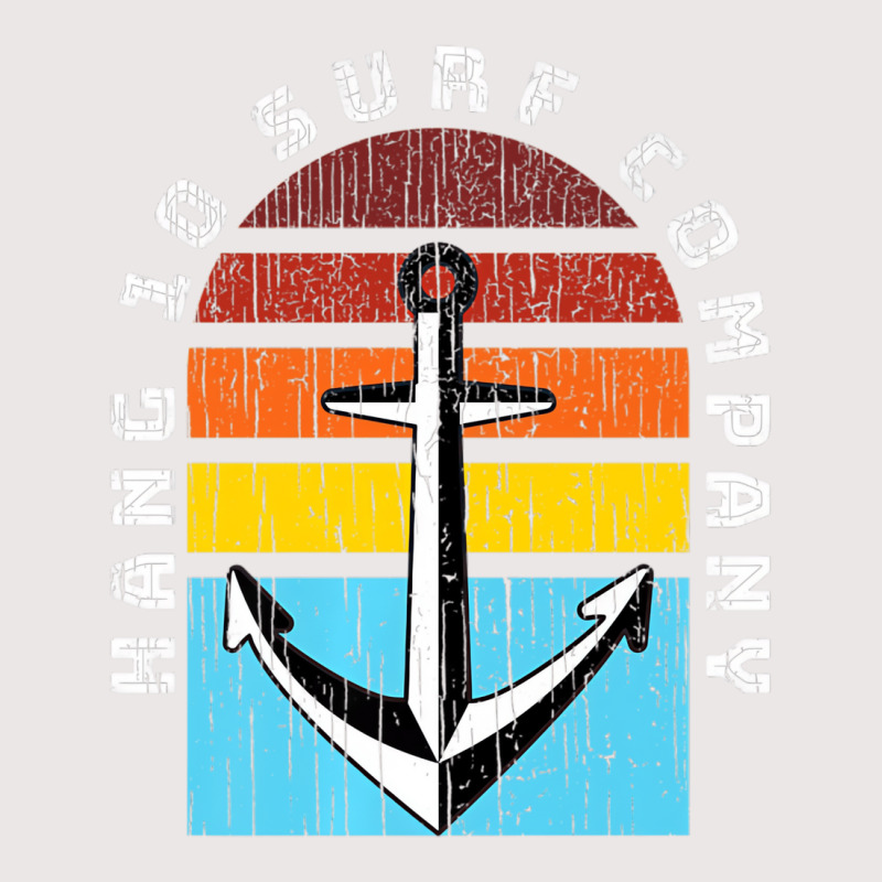 Hang 10 Surf Company Retro Anchor Sunset Distresse Pocket T-shirt | Artistshot