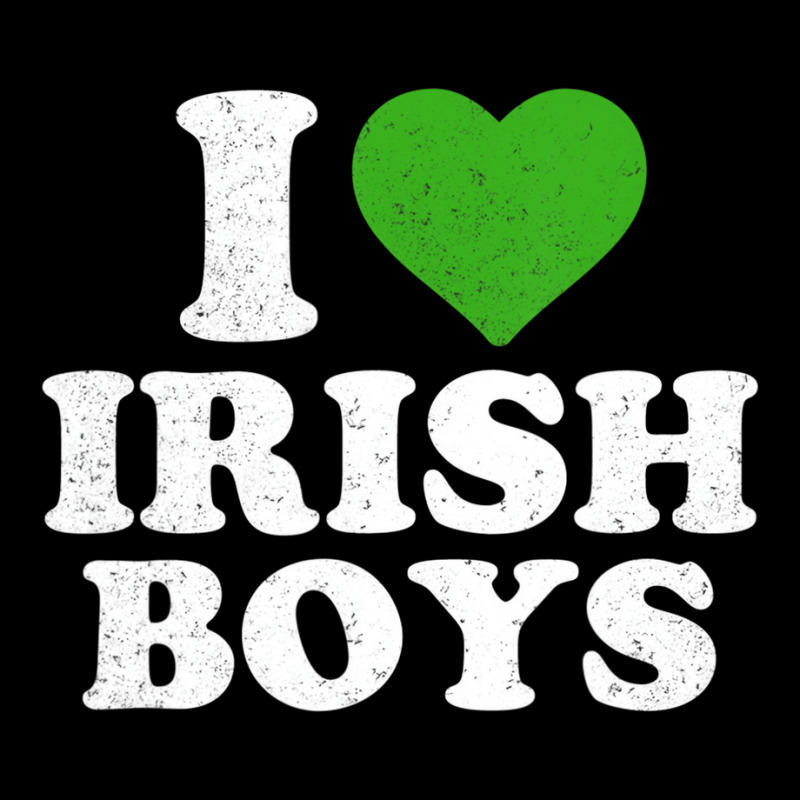 I Love Irish Boys Funny St Patrick's Day Heart Sha Zipper Hoodie | Artistshot