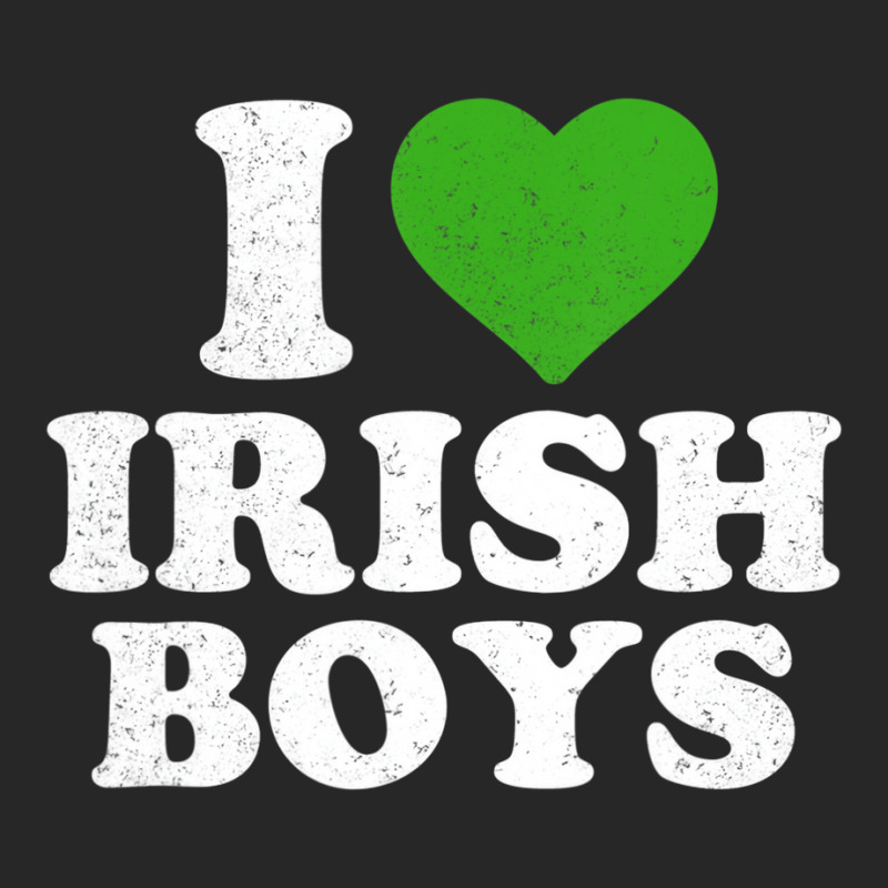 I Love Irish Boys Funny St Patrick's Day Heart Sha Men's T-shirt Pajama Set | Artistshot