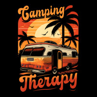 Camping Is My Favorite Therapy Fun Summer Beach Ca Long Sleeve Shirts | Artistshot