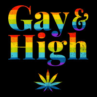 Gay & High Funny Marijuana Lgbt Pride Weed Stoner Lightweight Hoodie | Artistshot