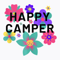 Happy Camper Floral Layering Flowers Camping Tee F T-shirt | Artistshot