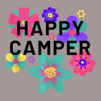 Happy Camper Floral Layering Flowers Camping Tee F Vintage Hoodie | Artistshot