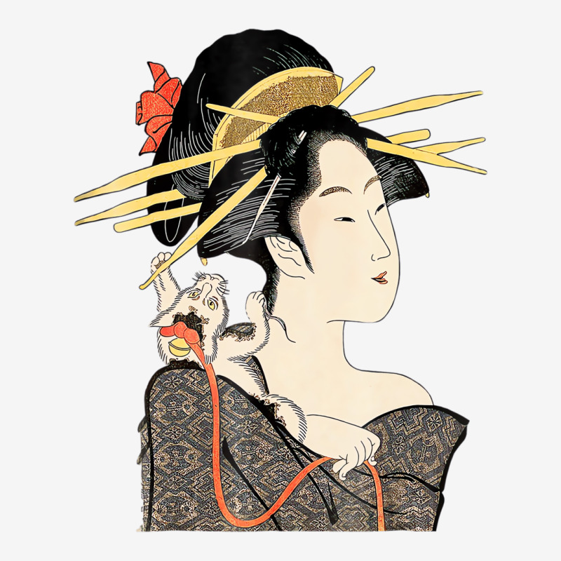 T Shirt, Edo Period Japan, Geisha Portrait With Ca Classic T-shirt | Artistshot