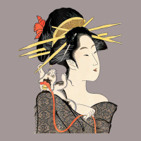 T Shirt, Edo Period Japan, Geisha Portrait With Ca Vintage Short | Artistshot