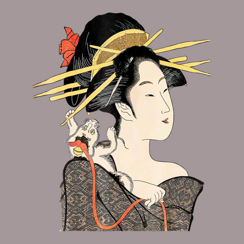 T Shirt, Edo Period Japan, Geisha Portrait With Ca Vintage Hoodie | Artistshot