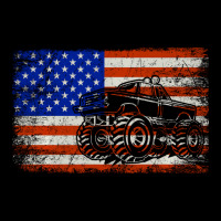 Vintage Monster Truck Lovers American Flag Funny K Unisex Jogger | Artistshot