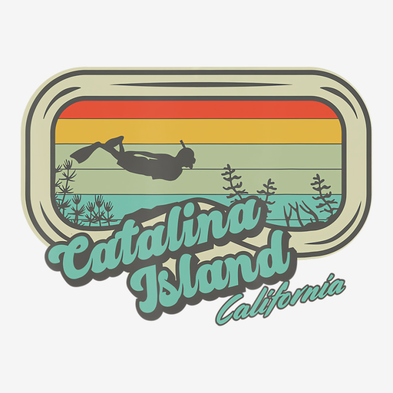 Catalina Island California Retro Snorkeling And Di Adjustable Cap by chomibe | Artistshot