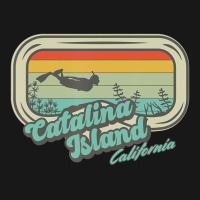 Catalina Island California Retro Snorkeling And Di Flannel Shirt | Artistshot