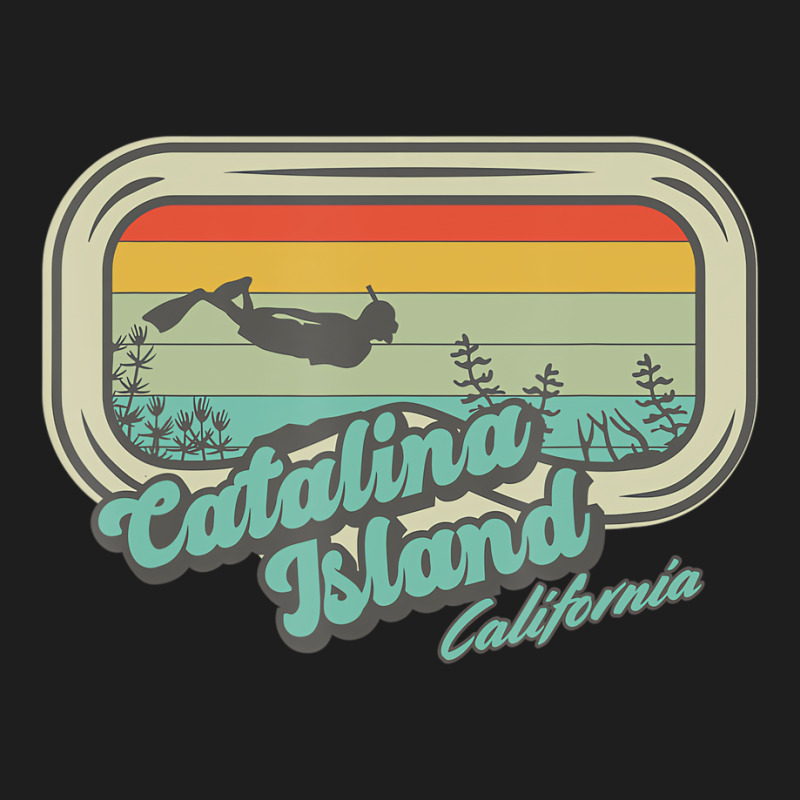 Catalina Island California Retro Snorkeling And Di Classic T-shirt by chomibe | Artistshot