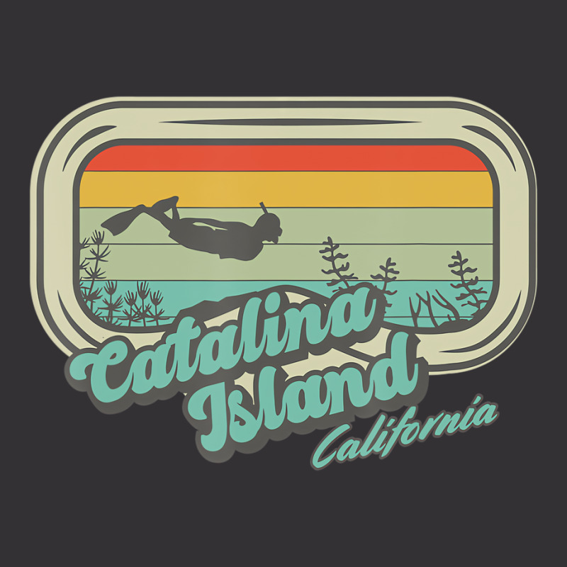 Catalina Island California Retro Snorkeling And Di Vintage Hoodie And Short Set by chomibe | Artistshot